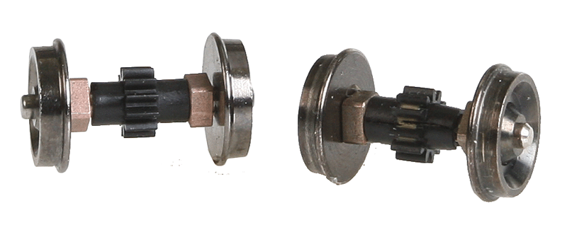 Replacement Geared Driver Assembly (Diesel Wheelset) pkg(2) -- For Early PROTO 2000(R) BL, FA, GP7/9/18/20/30/60 & PROTO 1000(TM) F3,RS2,RS-1