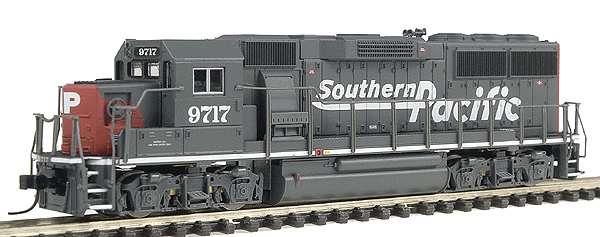 Proto N Hobby Quality Diesel EMD GP60 Powered - Assembled -- Southern Pacific #9717 (red, gray "Bloody Nose")