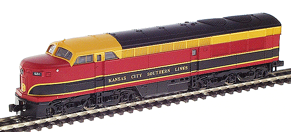 Proto 2000 Diesel F-M Erie-Built A (Powered) Unit Only -- Kansas City Southern #62C (yellow, red, black)