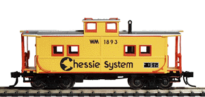 PROTO 2000 Northeastern Center Cupola Caboose - Assembled -- Chessie/Western Maryland #1893 (yellow, Vermillion Blue lettering)