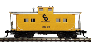 PROTO 2000 Northeastern Center Cupola Caboose - Assembled -- Chesapeake & Ohio #90350 (Progress Herald)