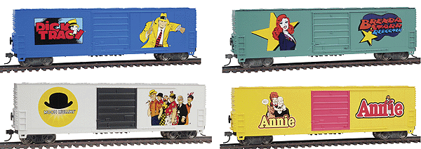 PROTO 1000 Collectible Car 4-Packs -- Series #7: Brenda Starr, Dick Tracy, Moon Mullins & Little Orphan Annie