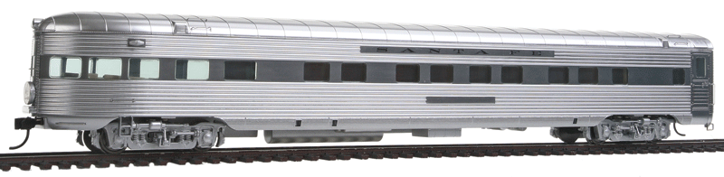 Super Chief 85' P-S Vista Series Observation Lounge - Standard - Ready-to-Run -- Santa Fe (Plated Metal Finish)*CANCELLED*