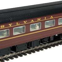 1960s Broadway Limited 85' Budd 68-Seat Full Diner Deluxe 2 - RTR -- Pennsylvania Railroad #4620 (tuscan, black, dulux)