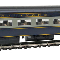 85' P-S City Series 56-Seat Coach - Standard - Ready To Run - Capitol Ltd -- Baltimore & Ohio (blue, gray, yellow)