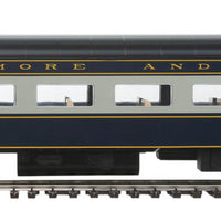 85' P-S City Series 56-Seat Coach - Standard - Ready To Run - Capitol Ltd -- Baltimore & Ohio (blue, gray, yellow)
