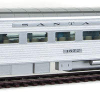 85' P-S 13-Seat Lunch Counter 20-Seat Diner 1954 El Capitan Deluxe 1 - RTR -- Santa Fe #1572 w/SoundTraxx(R) Tsunami(R) Soundcar (real metal finish)