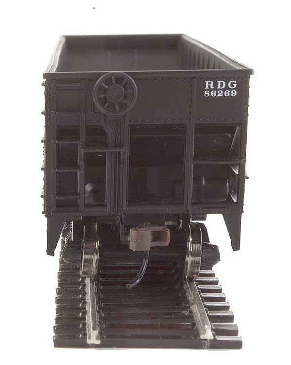 Offset Hopper - Ready to Run -- Reading (black, red; Large Lettering, Anthracite Logo)-3
