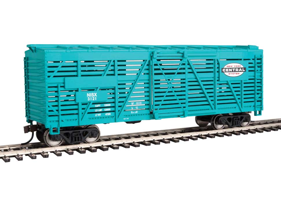 40' Stock Car - Ready to Run -- New York Central (Jade Green, System Logo)-2