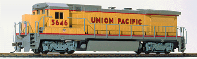 Trainline(R) Diesel GE-8 40B Powered/Ready-to-Run -- UP #5646 w/Narrow Cab (Ex-SP Units yellow, gray, red w/small herald)