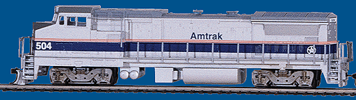 Trainline(R) Diesel GE-8 40B Powered/Ready-to-Run -- Amtrak(R) #504 - Phase IV Scheme Limited Run