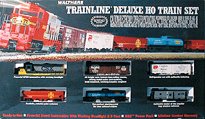 Trainline(R) Deluxe Diesel Freight Set -- CSX Atlas Code 100/NS 36 x 54" EMD GP9M MRC Power Pack 4 Cars Caboose