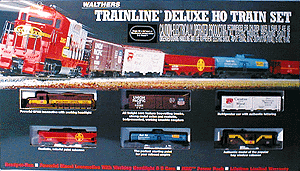 Trainline(R) Deluxe Diesel Freight Set -- WC Bachmann EZ Track/NS 36 x 54" EMD GP9M MRC Power Pack 4 Cars Caboose