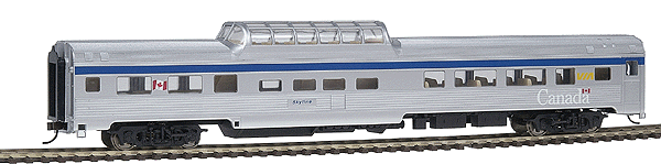 Budd Dome Coach - Assembled -- VIA (modern scheme)