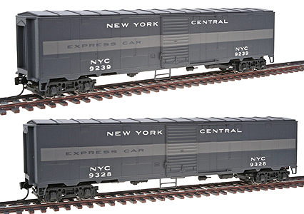 NYC-Style Express Boxcar Troop Sleeper Conversion Assembled 2-Pack -- New York Central 1947-48