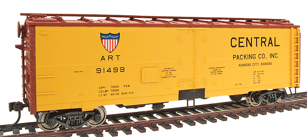 Gold Line(TM) General American 40' Meat Reefer Ready-to-Run -- Central (ART #91499)