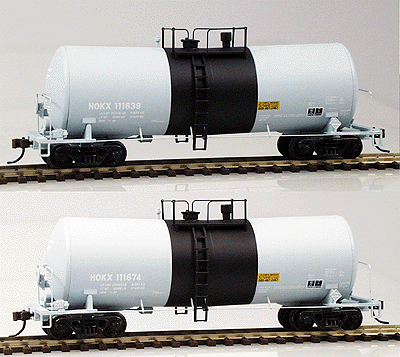 16,000 Gallon Funnel-Flow Tank Car Limited-Run 2-Pack - Assembled -- HOKX (Occidental)