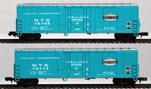 North American 50' Smoothside Insulated Boxcar Limited-Run 2-Pack -- New York Central