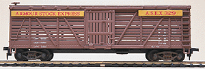 40' Stock Car -- Armour Stock Express, Braced Wood Ends
