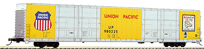 86' Pullman-Standard Hi-Cube 8-Door Boxcar - Ready to Run -- Union Pacific (yellow)