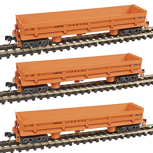 Difco(R) Dump Car Limited-Run 3-Pack Assembled -- Amtrak(R)