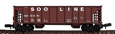 Ballast Hopper 3-Pack - Assembled -- Soo Line - Limited-Run