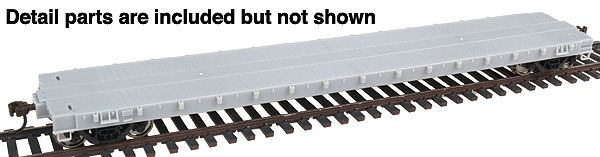Gold Line(TM) Canadian 50' Bulkhead Flatcar Ready to Run -- Undecorated (Some Assembly Required)