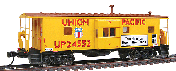 Platinum Line(TM) International Steel Bay Window Caboose Ready to Run -- Union Pacific(R) #24552 (Armour Yellow, Trucking on Down the Track Slogan)