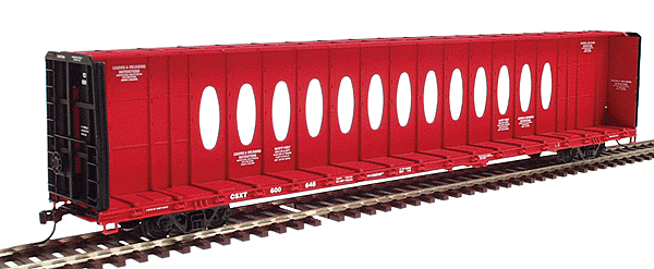 72' Centerbeam Flatcar (Ready to Run) -- CSX-Opera Window