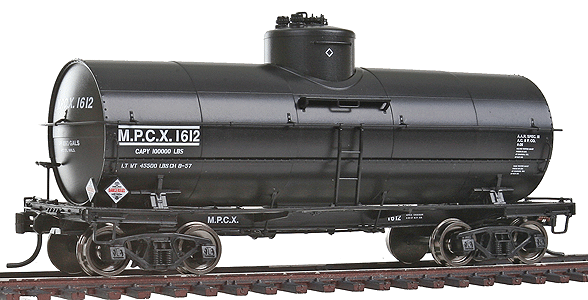Platinum Line(TM) 10,000 Gallon Insulated Tank Car - Assembled -- Magnolia MPCX #1612 (black, white)