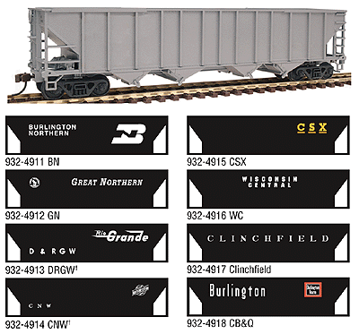Classic Kits(TM) 49' Quad Hopper -- Wisconsin Central