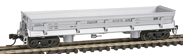 Difco(R) Dump Car - Ready to Run -- Denver & Rio Grande Western(TM) #3918 (MOW Scheme, silver, Stencilled Ltring