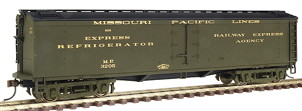 50' GACX Wood Express Reefer w/Pullman Trucks - Ready to Run -- Missouri Pacific(TM)