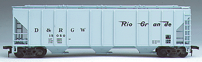 Pullman-Standard PS2 Center Discharge Covered Hopper - Kit -- DRGW