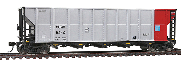 Trinity RD-4 Coal Hopper 6-Pack - Ready to Run -- Commonwealth Edison COMX #9045, 9036, 9010, 9056, 9240 & 9090 (silver, red)