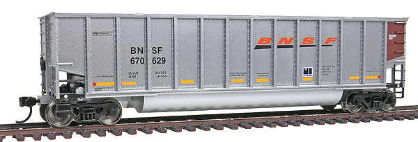 Bethgon Coalporter Gondola 6-Pack - Ready to Run -- BNSF Railway #670017, 670500, 670502, 670564, 670580, 670629 (Wedge Logo)