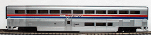 85' Streamlined Superliner(R) I Coach Ready to Run -- Amtrak(R) - Phase II