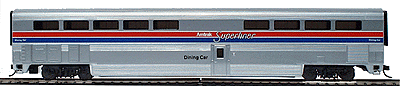 85' Streamlined Superliner(R) I Diner Ready to Run -- Amtrak(R) - Phase II