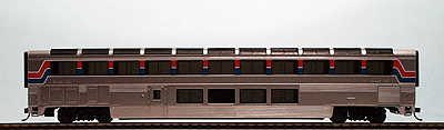 85' Streamlined Superliner(R) I Lounge Ready to Run -- Amtrak(R) - Phase II