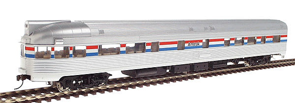 85' Budd Tavern-Observation Car - Assembled w/Car Number Decals -- Amtrak(R) Phase III
