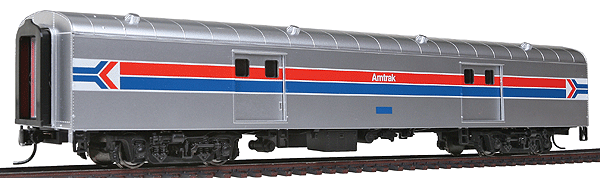 Streamlined Pullman-Standard 72' Baggage Car - Ready to Run -- Amtrak(R) Phase I (Smooth Sides)