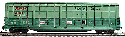 56' Thrall All-Door Boxcar - Single Car (Ready to Run) -- Rayonier Canada (A & P)
