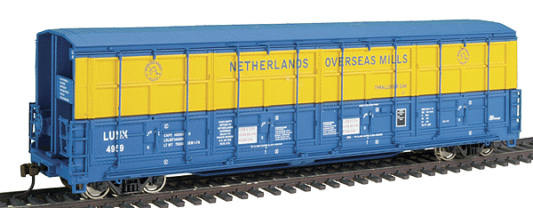 Gold Line(TM) 56' Thrall All-Door Boxcar - Single Car (Ready to Run) -- Netherlands Overseas