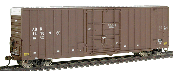 Gold Line(TM) Gunderson 50' High-Cube Paper-Service Boxcar Ready to Run -- Arkansas-Oklahoma