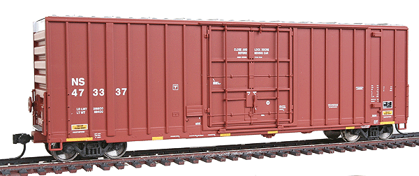 Gold Line(TM) Gunderson 50' High-Cube Paper-Service Boxcar - Ready to Run -- Norfolk Southern #473337 (brown)