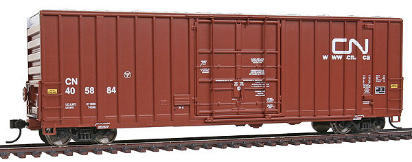 50' Gunderson High-Cube Paper Service Boxcar - Ready to Run - Platinum Line(TM -- Canadian National #405884 (CN Website Logo)