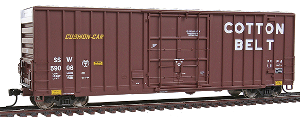50' Gunderson High-Cube Paper Service Boxcar - Ready to Run - Platinum Line(TM -- Cotton Belt/St. Louis Southwestern(TM) #59006 (Boxcar Red)
