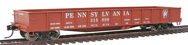 Platinum Line(TM) USRA 46' Steel Gondola - Ready to Run -- Pennsylvania Railroad #315898 (Tuscan, Shadow Keystone)