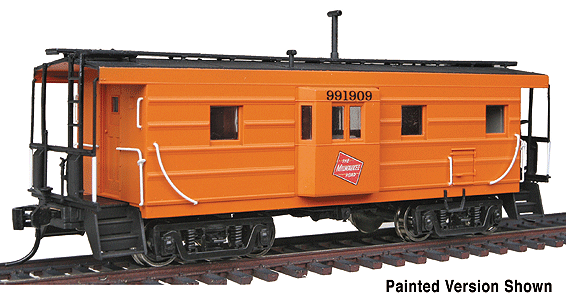 Platinum Line(TM) Milwaukee Road Rib Side Caboose w/Oil Stove Ready to Run -- Undecorated Kit (Some Assembly Required)