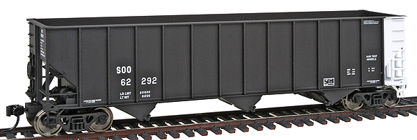 Gold Line(TM) Bethlehem 4000 Cubic Foot 3-Bay Hopper 6-Pack - Ready to Run -- Soo Line